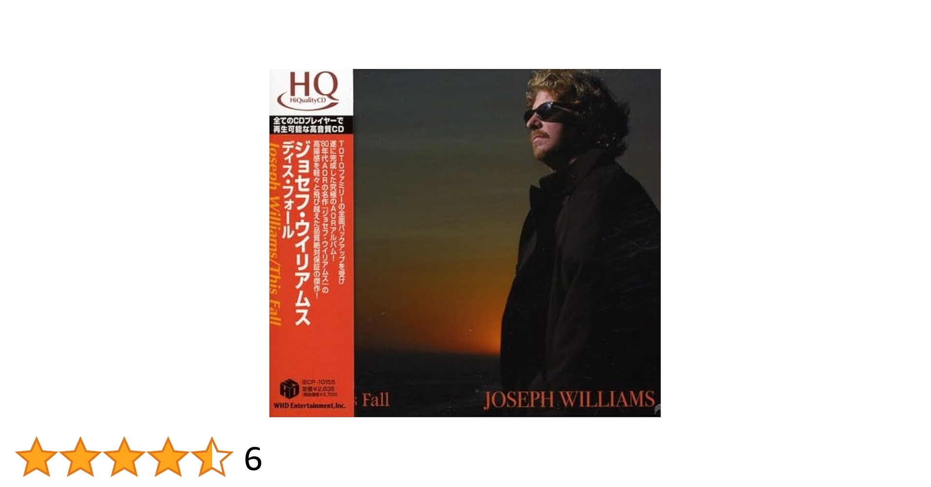 CD ジョセフ・ウィリアムズ ティアーズ IECP10124 WHD Entertainment, Inc. /00110 CD ジョセフ・ウィリアムズ ティアーズ IECP10124 WHD